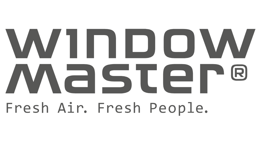 A logo with the words 