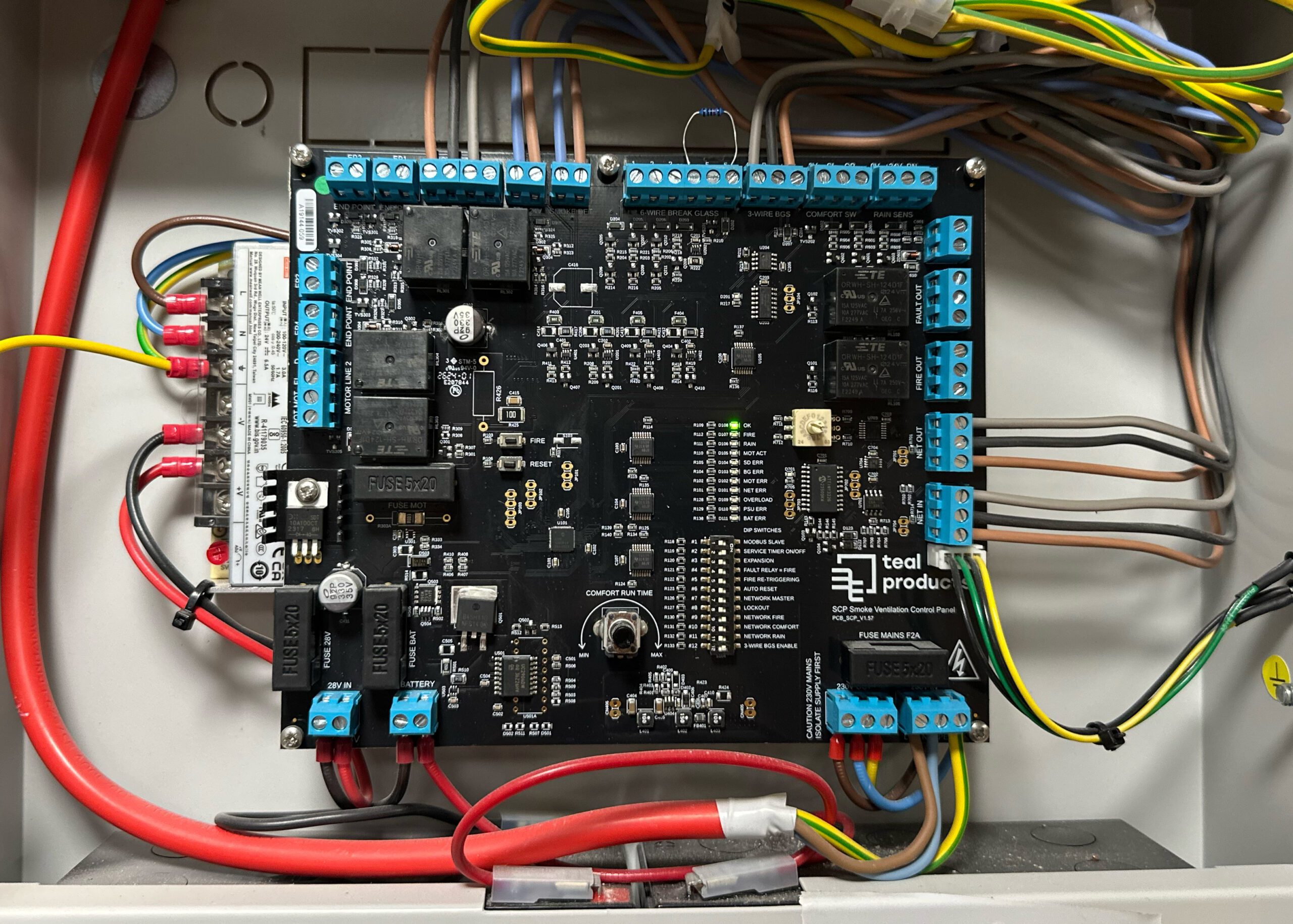 SCP 500 smoke control panel installed at Canterbury Tower